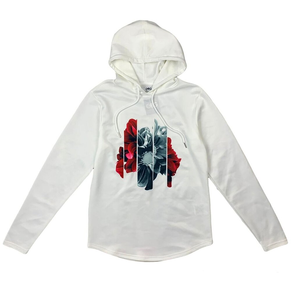 GBG by guess Men Long Sleeve Hoodie Cannon White Red Size S, M New With Tags